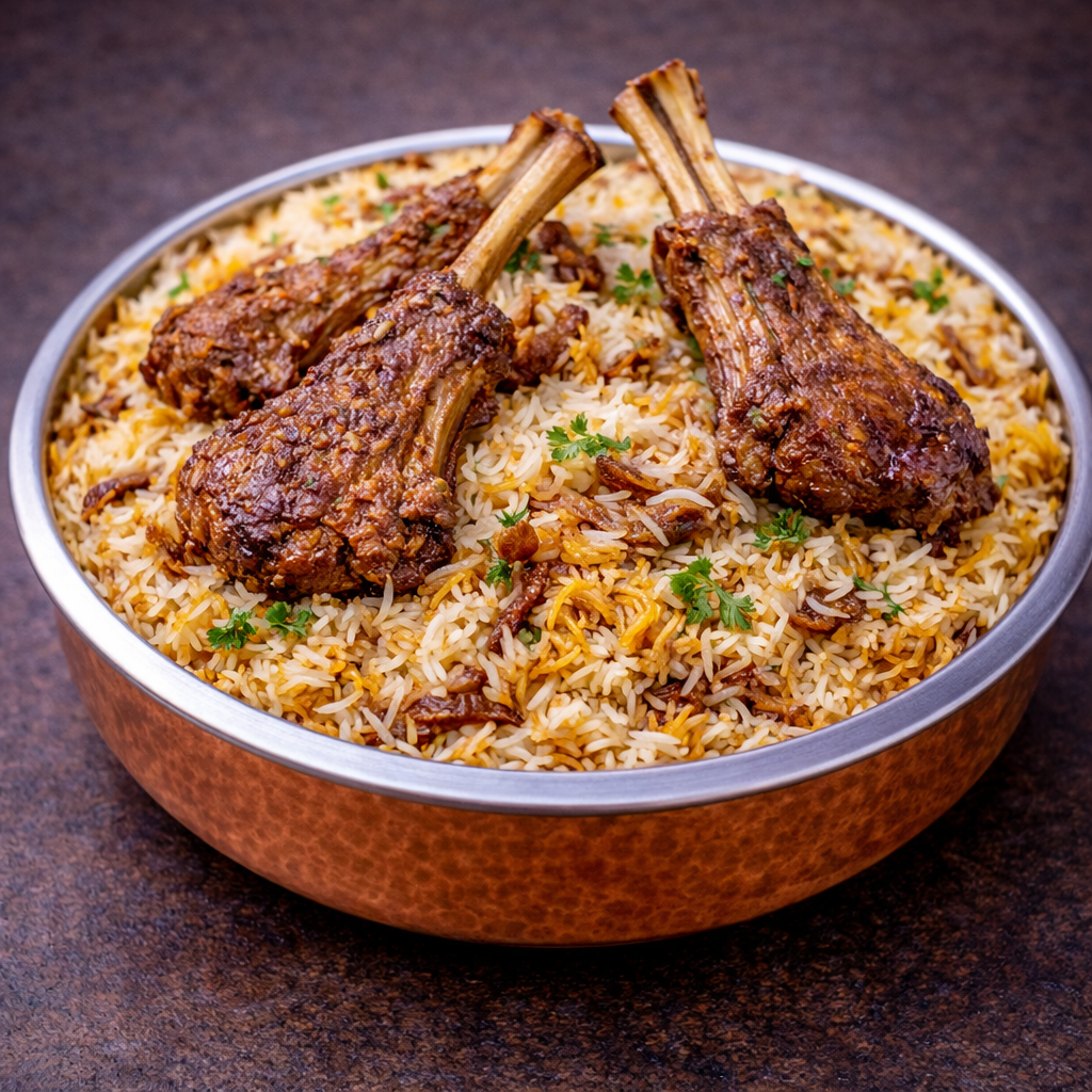 Mutton Chop Biryani